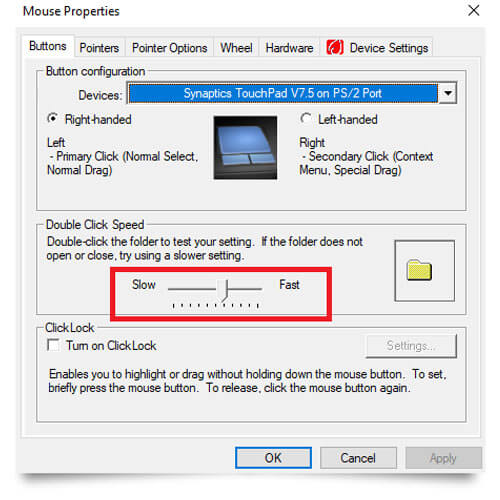 mouse properties