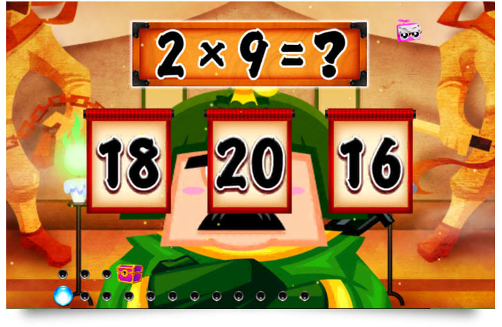 math ninja time table