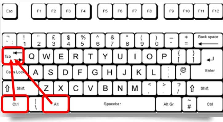 Alt+Tab Ctrl+Tab