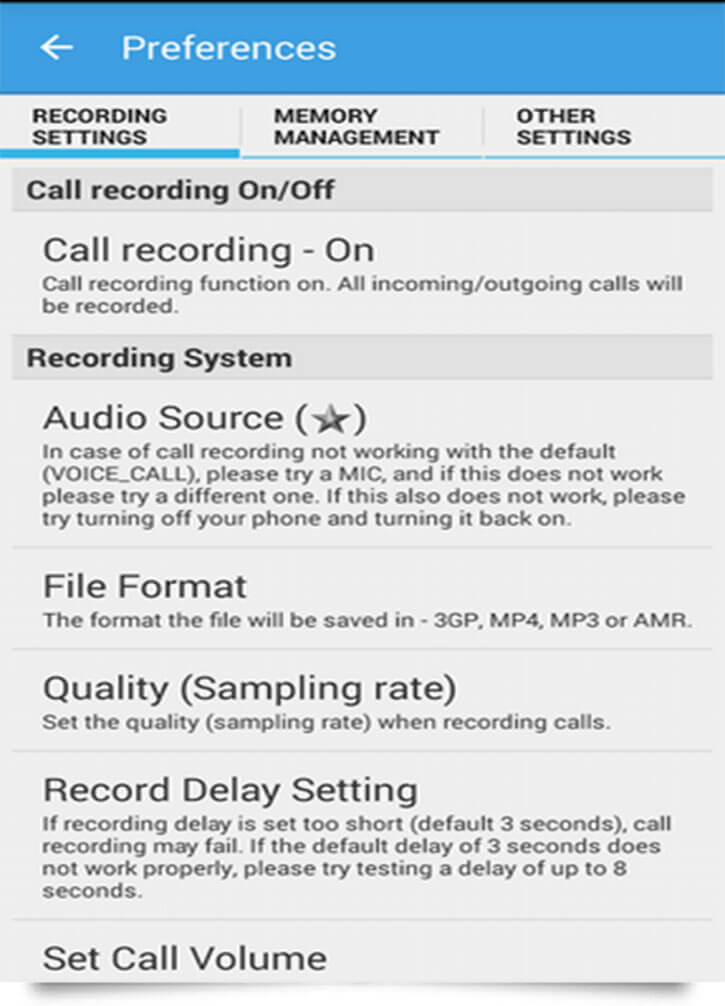 Automatic Call Recorder