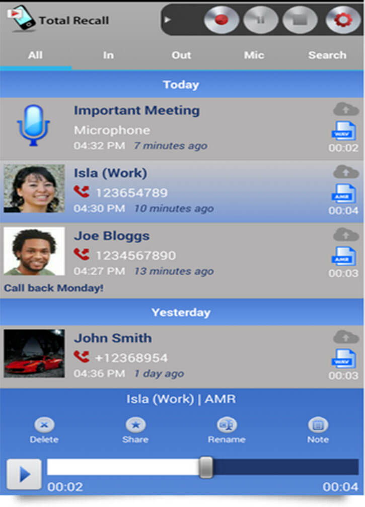 Total Recall Call Recorder