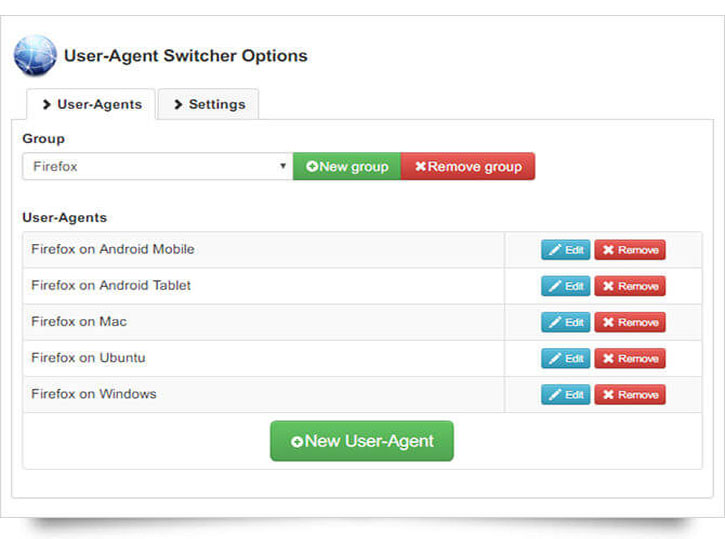 user agent switcher