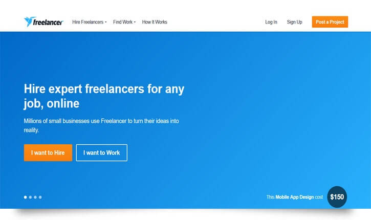 freelacer homepage