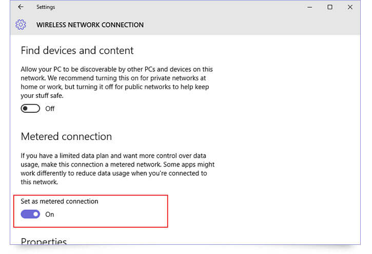 metered connection