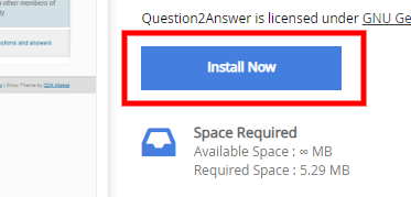 Install Now বাটন