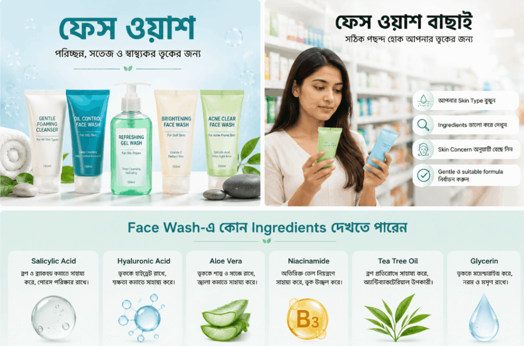 সঠিক ফেস ওয়াশ