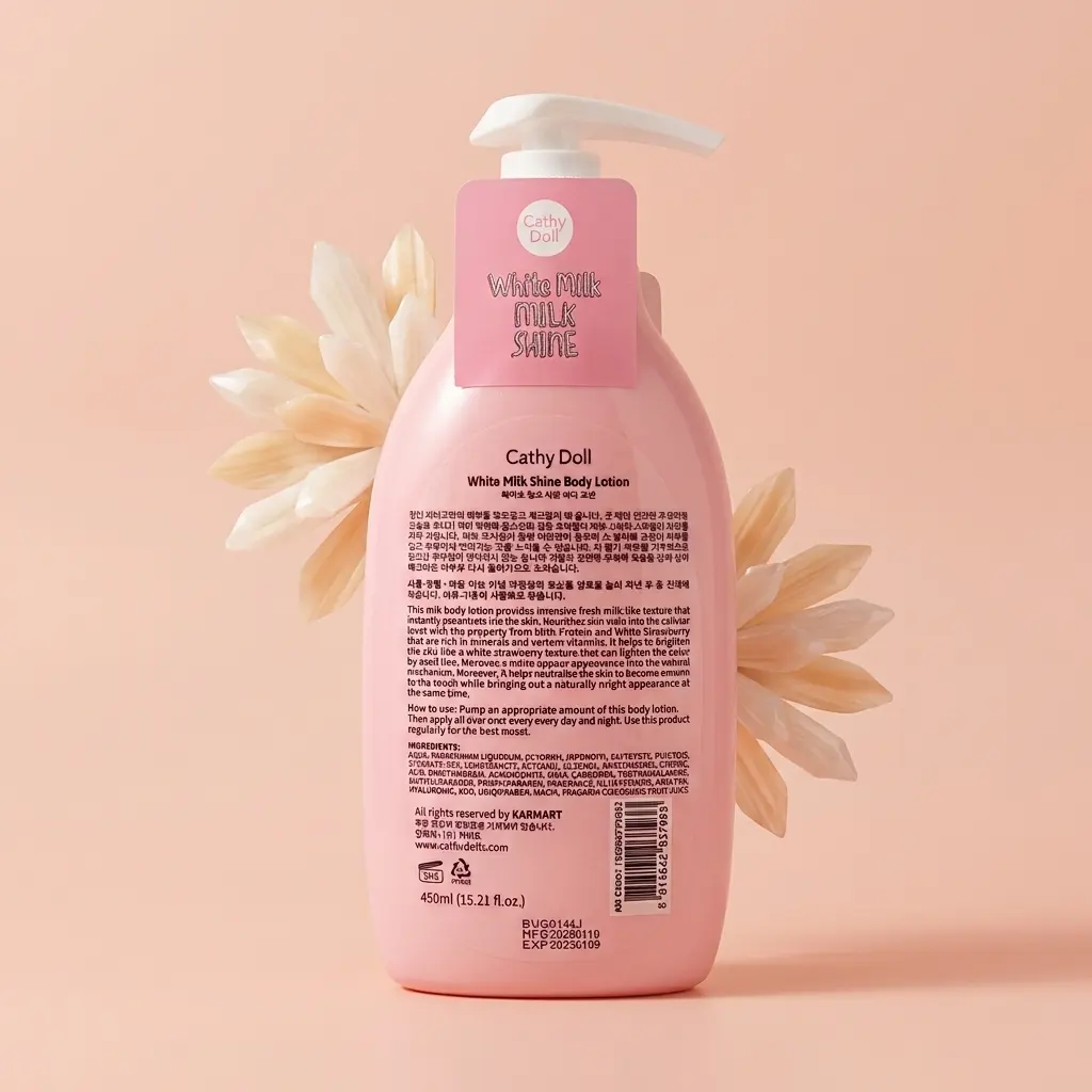 Cathy Doll White Milk Shine Body Lotion 450ml