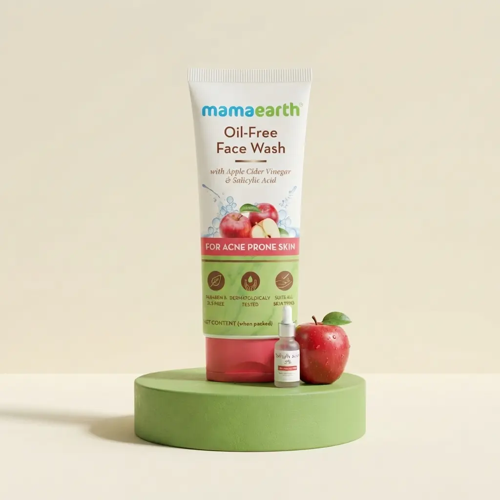 mamaearth oil free face wash