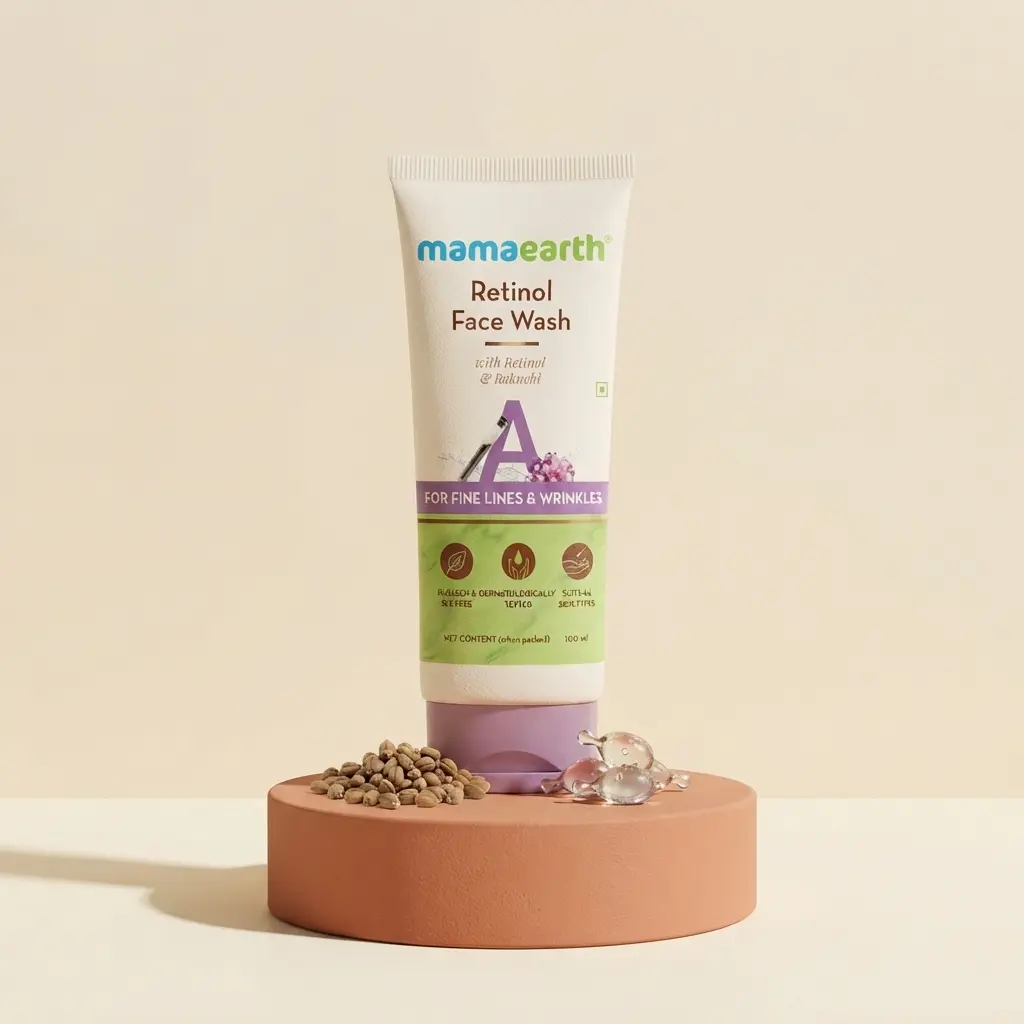 mamaearth retinol face wash