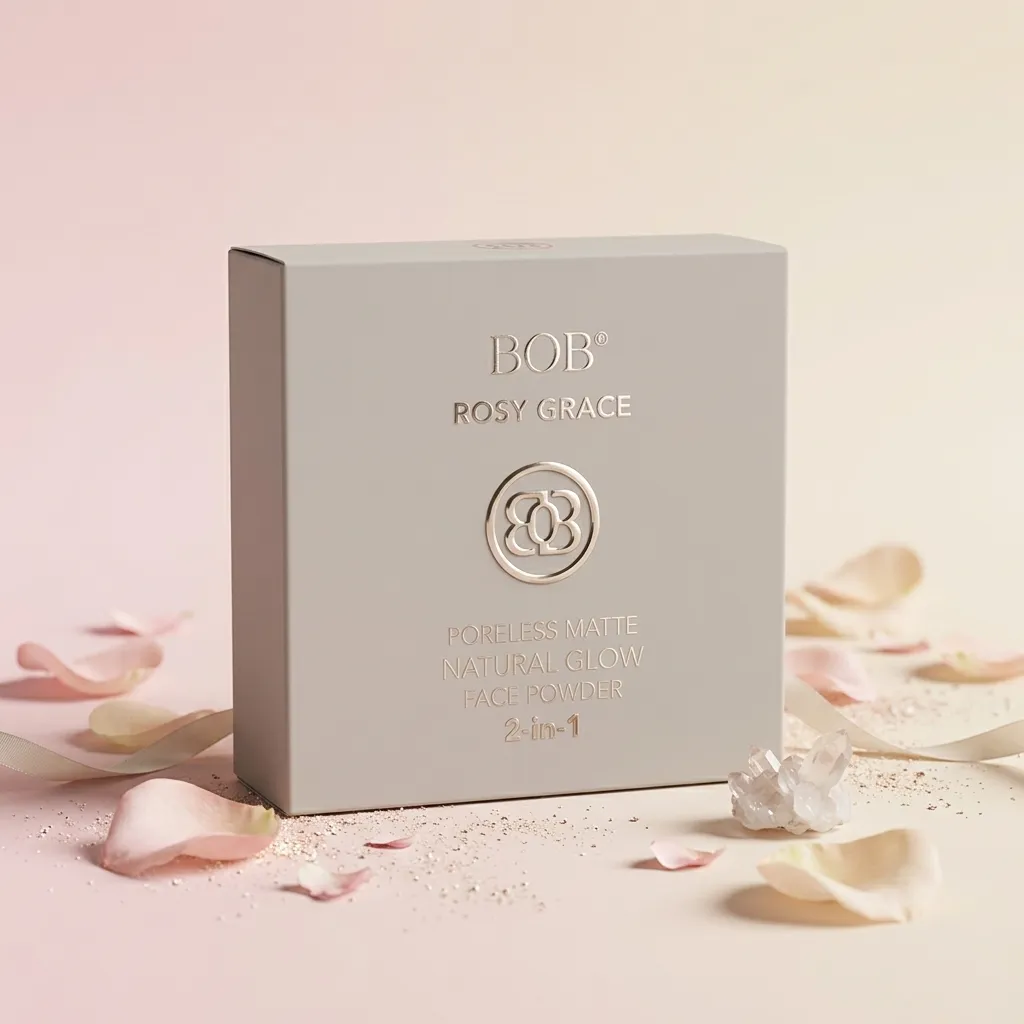 BOB Rosy Grace Face Powder - Poreless Matte & Natural Glow 2-in-1 - Image 2
