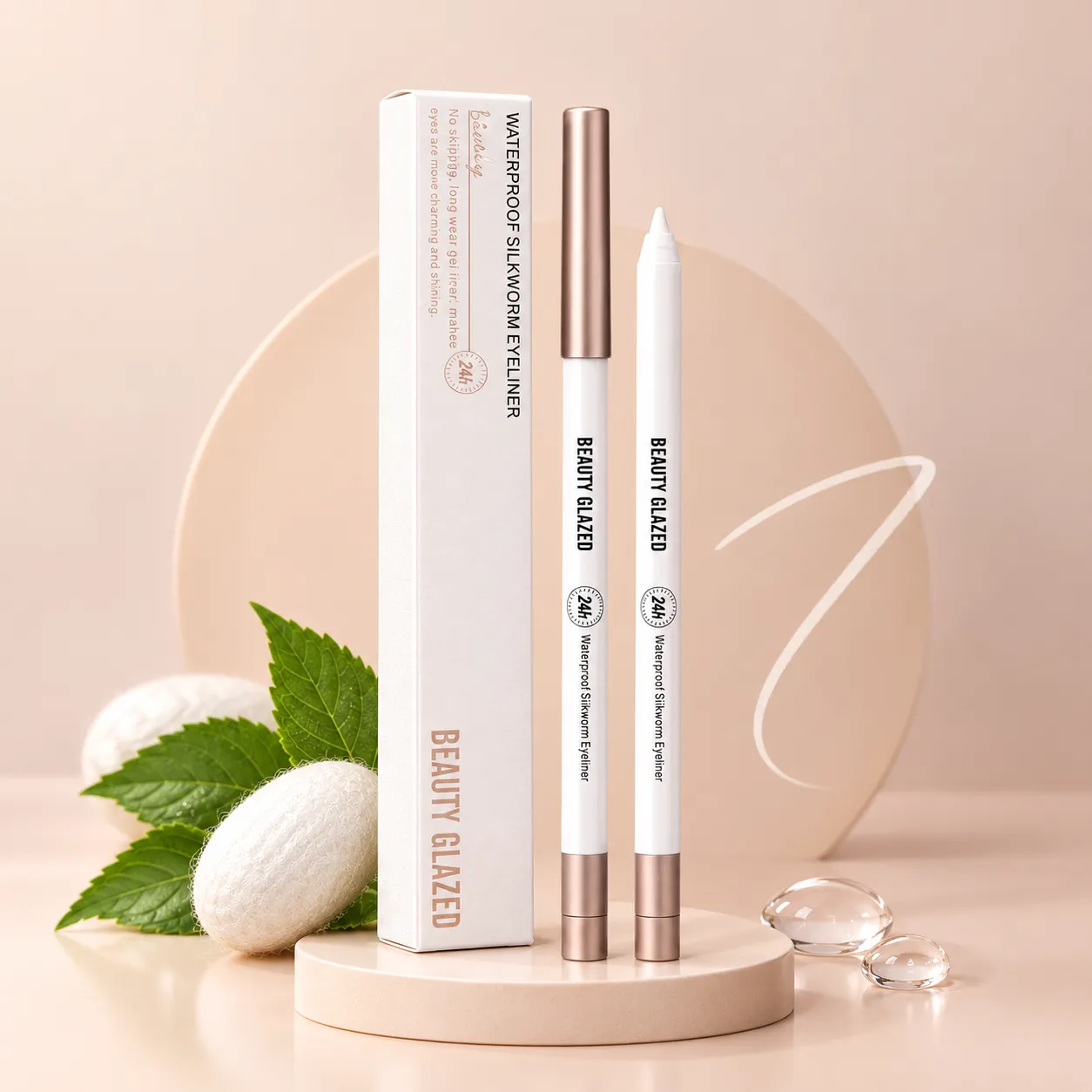 Beauty Glazed Waterproof Silkworm Eyeliner