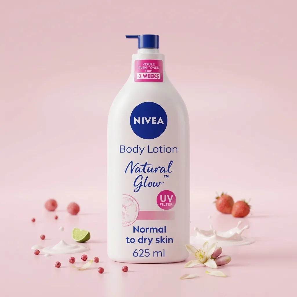 nivea natural glow body lotion