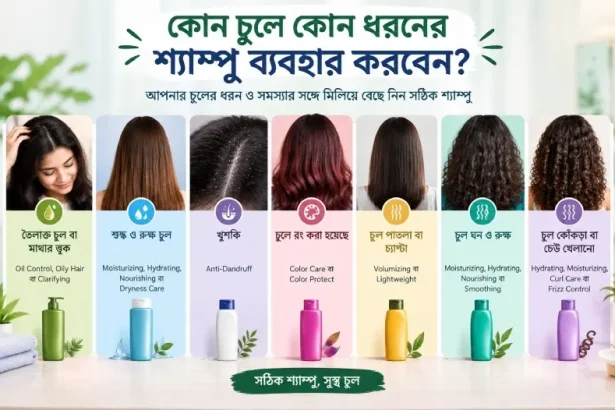 কোন চুলে কোন ধরনের শ্যাম্পু